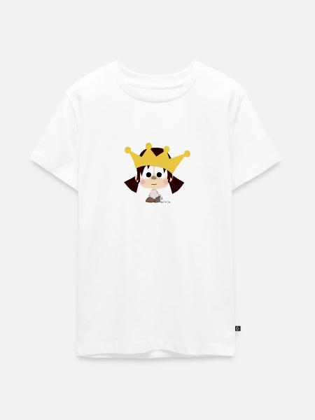 prinzessin - Teenager Premium Bio T-Shirt - Weiß