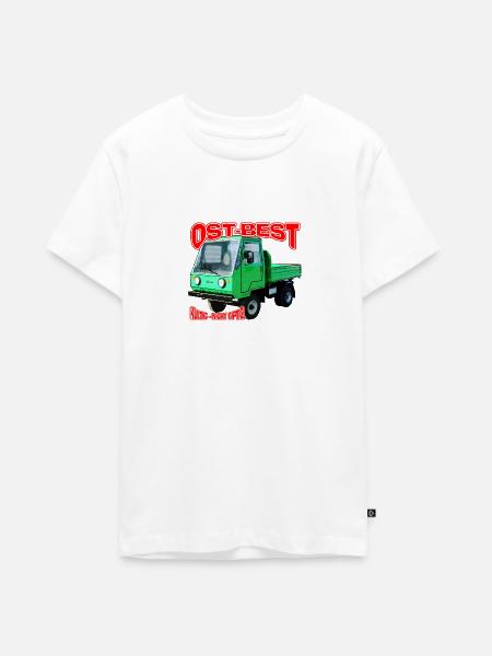 Multicar M25 bunt - Teenager Premium Bio T-Shirt - Weiß