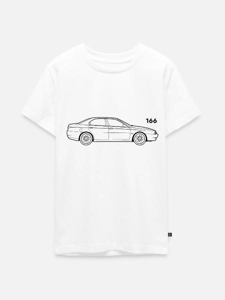 Alfa 166 - Teenager Premium Bio T-Shirt - Weiß