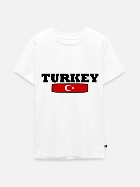 Türkei - Teenager Premium Bio T-Shirt - Weiß