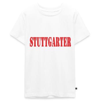 Stuttgart Design - Teenager Premium Bio T-Shirt - Weiß - Vorne - AI Model Teenager Male light (155cm)