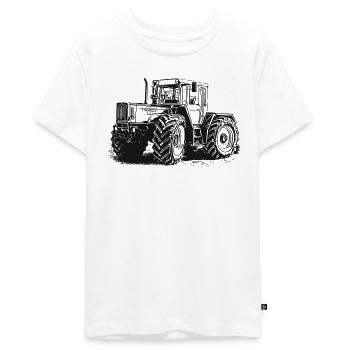 MB trac 1400 turbo | Traktor - Teenager Premium Bio T-Shirt - Weiß - Vorne - AI Model Teenager Male light (155cm)
