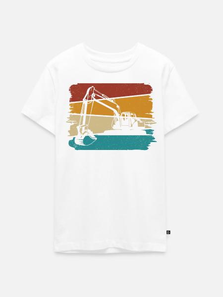 Bagger - Teenager Premium Bio T-Shirt - Weiß