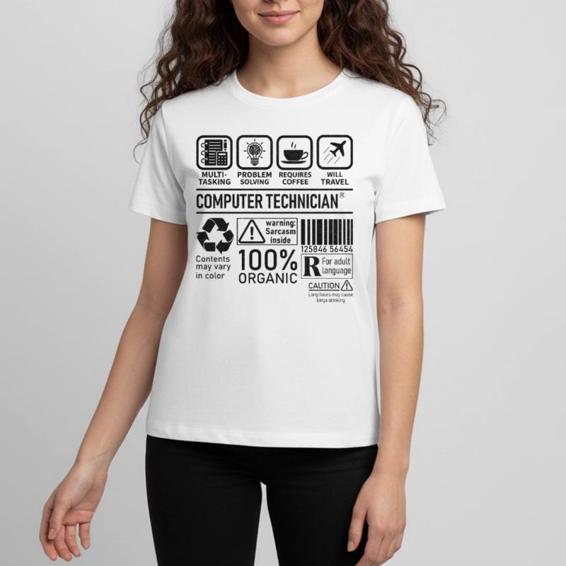 Computer Technician multi tasking problem solving Teenager Premium Bio T-Shirt