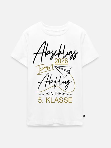 Grundschule Abschluss 2026 - Teenager Premium Bio T-Shirt - Weiß