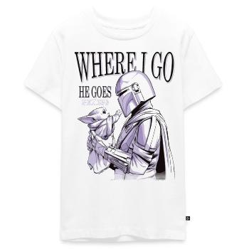 Star Wars: Mandalorian Grogu & Mandalorianer  - Teenager Premium Bio T-Shirt - Weiß - Vorne - AI Model Teenager Male light (155cm)