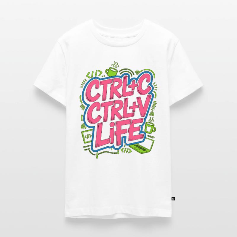 Remote Developer Ctrl+C Ctrl+V Life Web Developer T-shirt Premium bio Ado