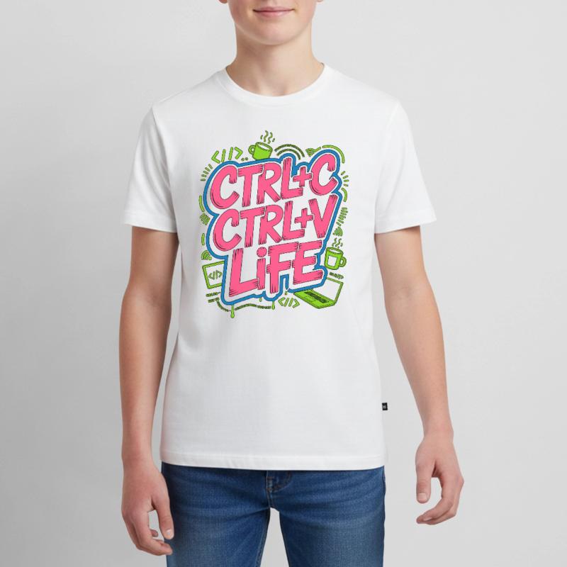 Remote Developer Ctrl+C Ctrl+V Life Web Developer T-shirt Premium bio Ado