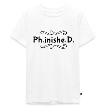 Doktorarbeit Promotion Fertig - Teenager Premium Bio T-Shirt - Weiß - Vorne - AI Model Teenager Male light (155cm)