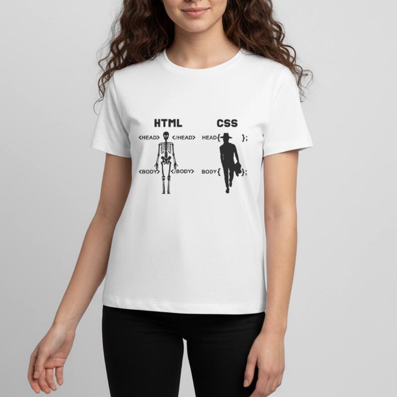 HTML vs CSS Programmiersprache Teenager Premium Bio T-Shirt