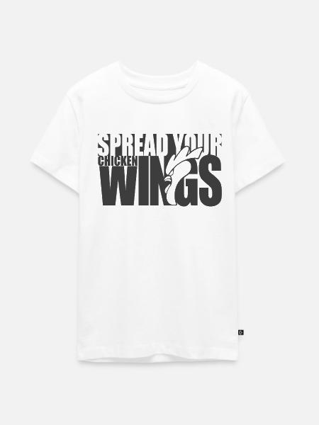 Spread Your Black Wings - Teenager Premium Bio T-Shirt - Weiß