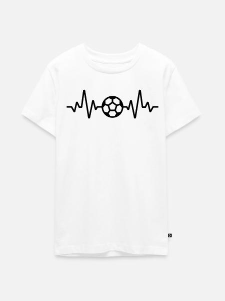 Fußball - Teenager Premium Bio T-Shirt - Weiß