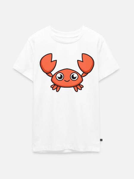 Sternzeichen Krebs - Teenager Premium Bio T-Shirt - Weiß