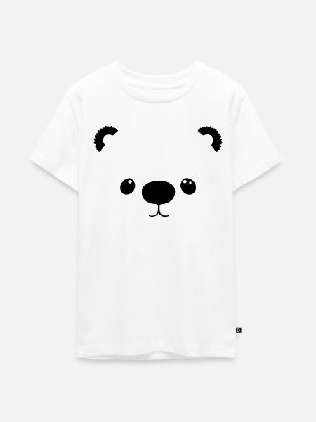 Süßer Bär - Teenager Premium Bio T-Shirt - Weiß