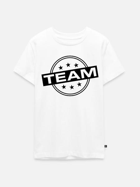Team - Teenager Premium Bio T-Shirt - Weiß