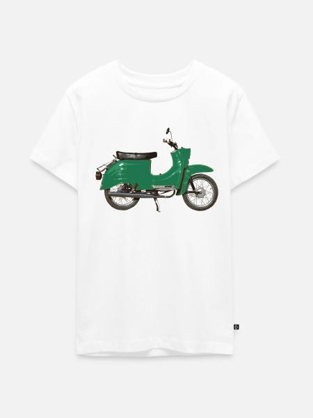 Schwalli grün KR51/2 - Teenager Premium Bio T-Shirt - Weiß