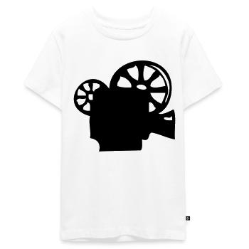 projecteur cinema - T-shirt Premium bio Ado - blanc - Devant - AI Model Teenager Male light (155cm)