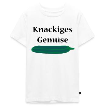 Gurke - Teenager Premium Bio T-Shirt - Weiß - Vorne - AI Model Teenager Male light (155cm)