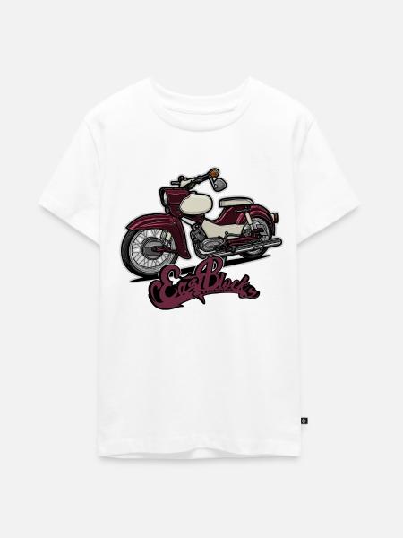 Star (rot) // Illustration - Teenager Premium Bio T-Shirt - Weiß