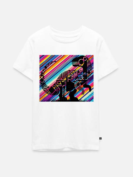 Dino - Teenager Premium Bio T-Shirt - Weiß