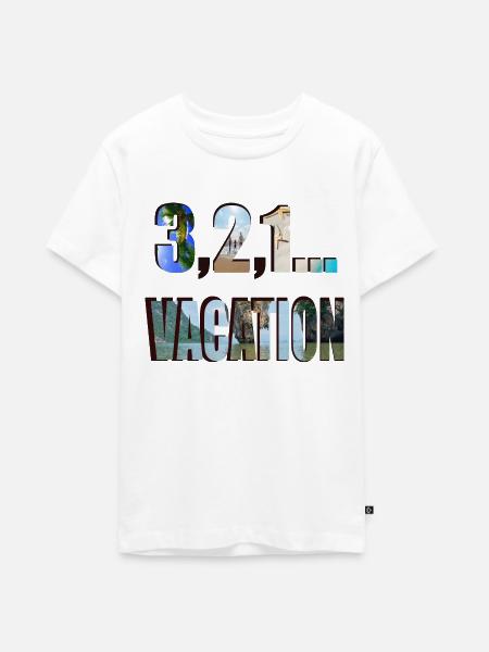 FERIEN - Teenager Premium Bio T-Shirt - Weiß