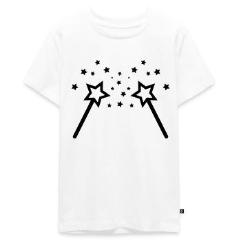 zauberstab 02 - Teenager Premium Bio T-Shirt - Weiß - Vorne - AI Model Teenager Male light (155cm)
