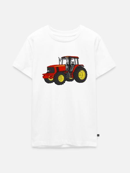 Traktor - Teenager Premium Bio T-Shirt - Weiß