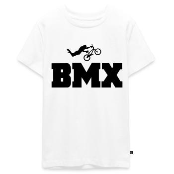 bmx - Teenager Premium Bio T-Shirt - Weiß - Vorne - AI Model Teenager Male light (155cm)