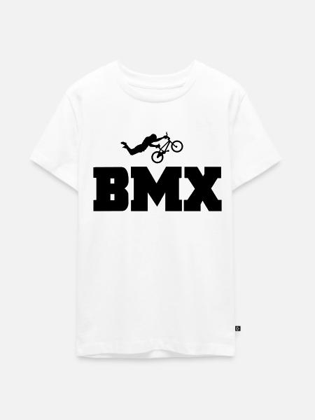 bmx - Teenager Premium Bio T-Shirt - Weiß