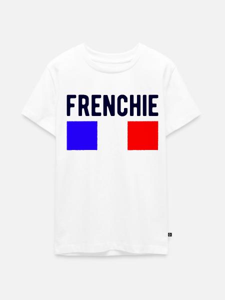 Frenchie Frankreich Französischer Mann - Teenager Premium Bio T-Shirt - Weiß