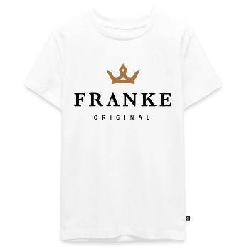 Frank - Teenager Premium Organic T-Shirt - white - Front - AI Model Teenager Male light (155cm)