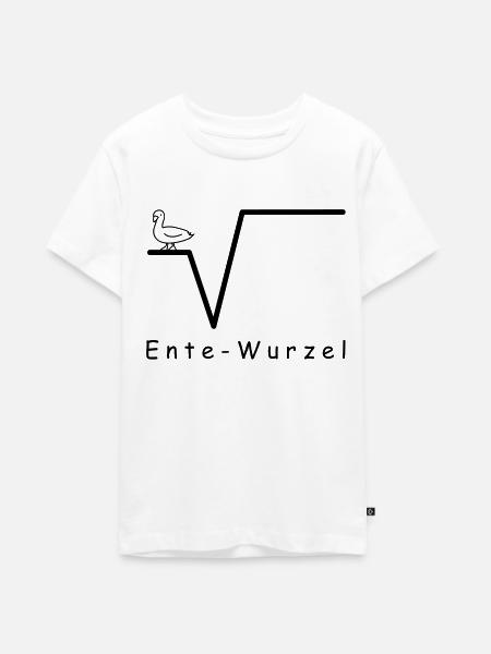 Ente-Wurzel - Teenager Premium Bio T-Shirt - Weiß