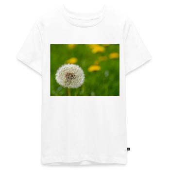 Pissenlit - T-shirt Premium bio Ado - blanc - Devant - AI Model Teenager Male light (155cm)