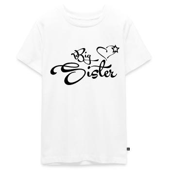 Big Sister - Teenager Premium Bio T-Shirt - Weiß - Vorne - AI Model Teenager Male light (155cm)
