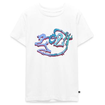 2024 - Teenager Premium Bio T-Shirt - Weiß - Vorne - AI Model Teenager Male light (155cm)