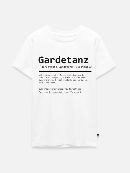 Gardetanz | Definition | Grammatik - Teenager Premium Bio T-Shirt - Weiß