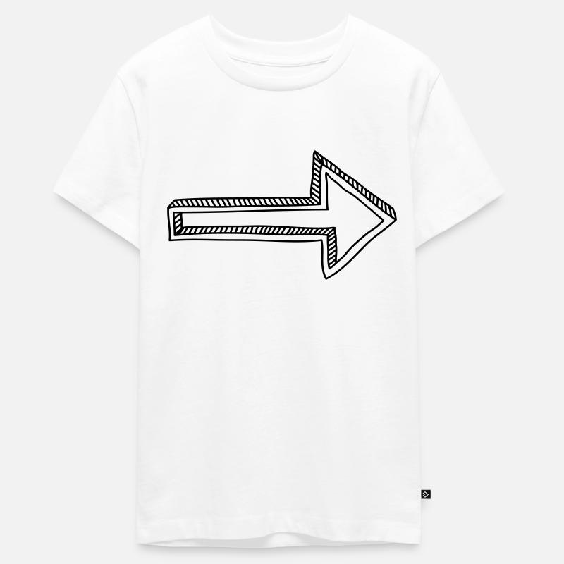 La Flèche - T-shirt Premium bio Ado - blanc