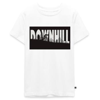 MTB downhill - Teenager Premium Bio T-Shirt - Weiß - Vorne - AI Model Teenager Male light (155cm)