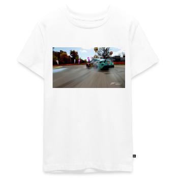 drift - Teenager Premium Organic T-Shirt - white - Front - AI Model Teenager Male light (155cm)