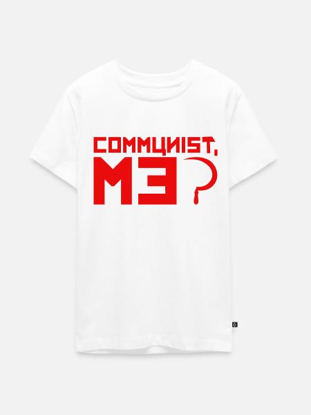 Kommunistisch - Teenager Premium Bio T-Shirt - Weiß