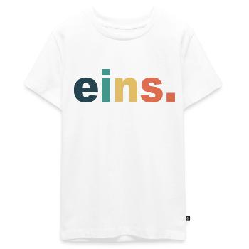 1. Geburtstag Baby Kind Geschenk - Teenager Premium Bio T-Shirt - Weiß - Vorne - AI Model Teenager Male light (155cm)