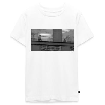 Versteckt hinter Glas - Teenager Premium Bio T-Shirt - Weiß - Vorne - AI Model Teenager Male light (155cm)