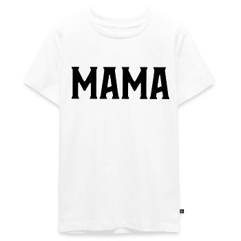 Mom - Teenager Premium Organic T-Shirt - white - Front - AI Model Teenager Male light (155cm)