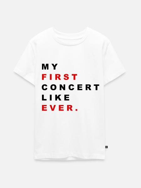 FIRST CONCERT - Teenager Premium Bio T-Shirt - Weiß