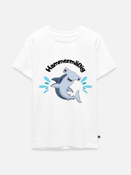 Hammermäßig - Teenager Premium Bio T-Shirt - Weiß