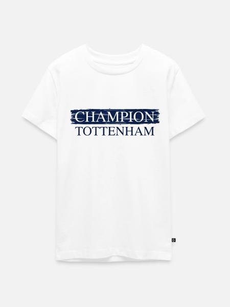 Champion Tottenham - Teenager Premium Bio T-Shirt - Weiß
