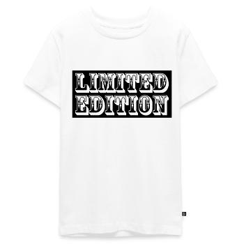 Limited Edition - Teenager Premium Organic T-Shirt - white - Front - AI Model Teenager Male light (155cm)