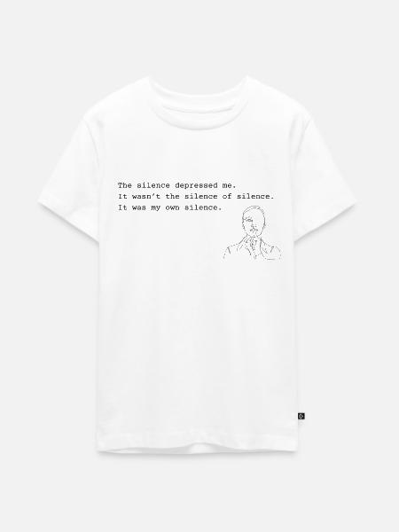 Sylvia Plath - Stille - Teenager Premium Bio T-Shirt - Weiß