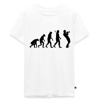 Trompeter - Teenager Premium Bio T-Shirt - Weiß - Vorne - AI Model Teenager Male light (155cm)