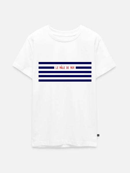 le mâle de mer - T-shirt Premium bio Ado - blanc